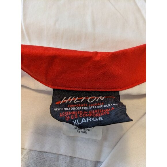 Hilton Mens XL Vintage Bowling Shirt Rock n Bowl Super Bowl XXXVI New Orleans - Picture 5 of 7